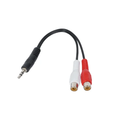 1 macho a 2 hembra Cable RCA Audio Video Cable AV 2 macho a 1 hembra