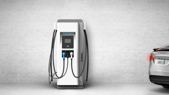 Venta caliente Unidad de estación de carga DC EV Chademo CCS 150kw Punto de cargador de coche eléctrico Ocpp EV DC Cargador rápido con voltaje de salida de 1000V Personalización básica