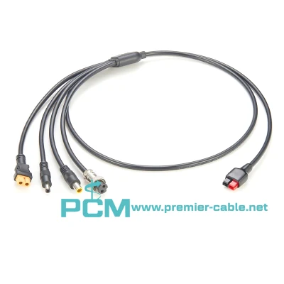 Cable de carga de fuente de alimentación universal para exteriores Anderson 4 en 1